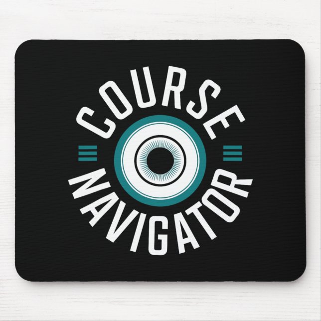 Unique Disc Golf Course Navigator Design For Enthu Mouse Mat (Front)