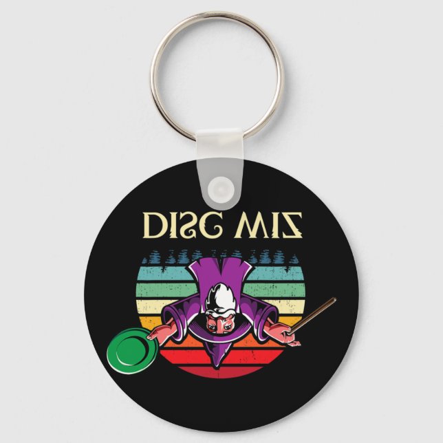 Unique Disc Golf Player Gift Frisbees Golfer Cool  Key Ring (Front)