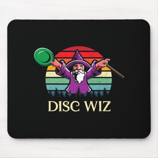 Unique Disc Golf Player Gift Frisbees Golfer Cool  Mouse Mat (Front)