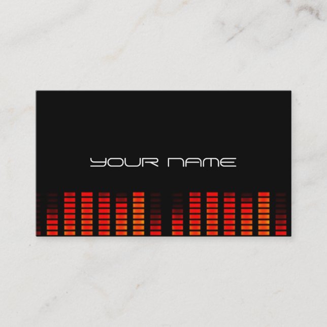 Unique DJ Business Card (Front)