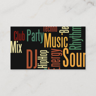 Unique DJ Business Card