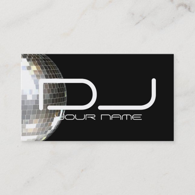 Unique DJ Business Card (Front)