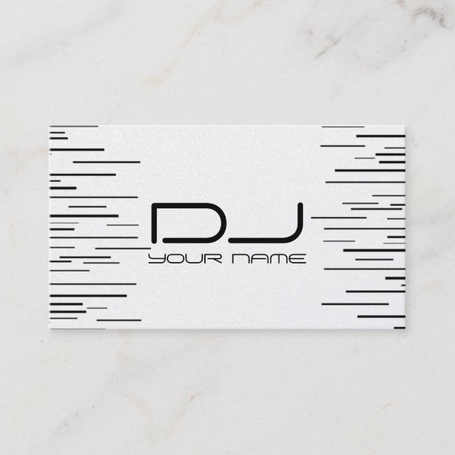 Unique DJ Business Card (Front)
