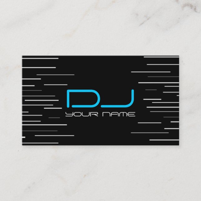 Unique DJ Business Card (Front)