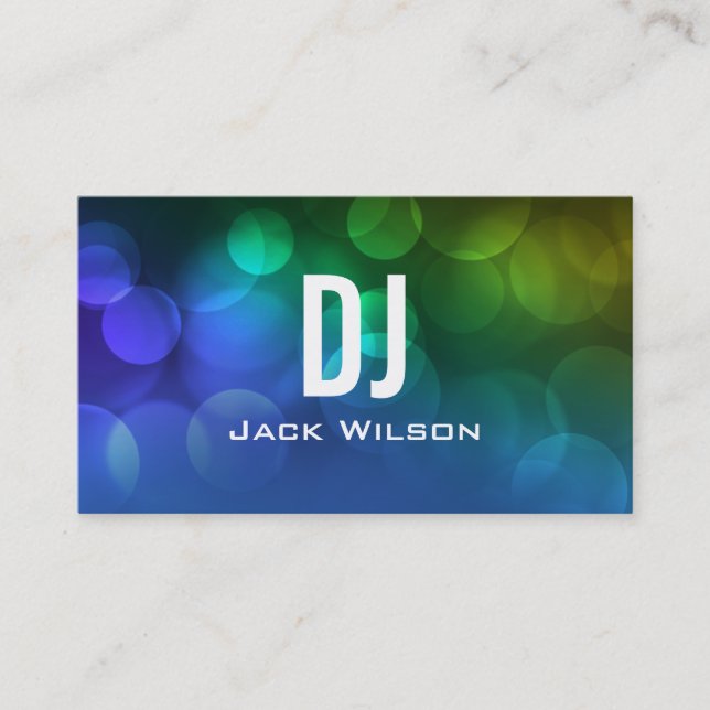 UNIQUE DJ BUSINESS CARD | Blue (Front)