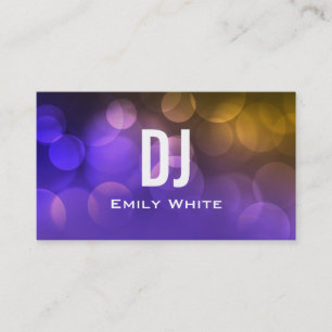 UNIQUE DJ BUSINESS CARD   Purple