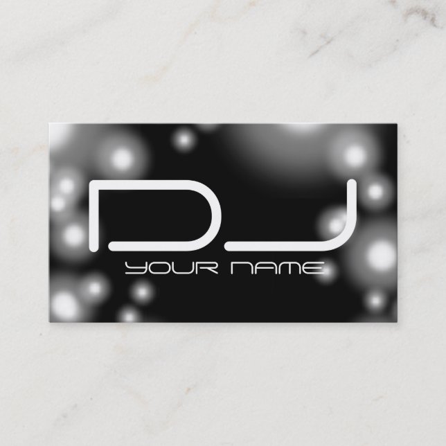 Unique DJ Business Card with Lights (Front)