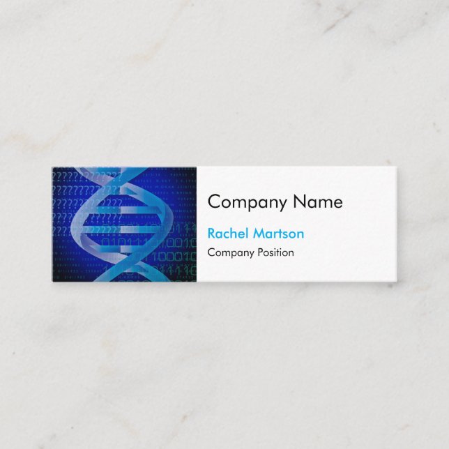 Unique DNA Science Mini Business Card (Front)