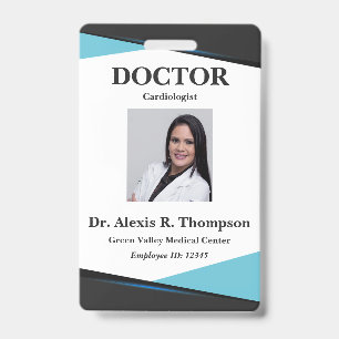 Unique Doctor or Surgeon or Physician ID Badge