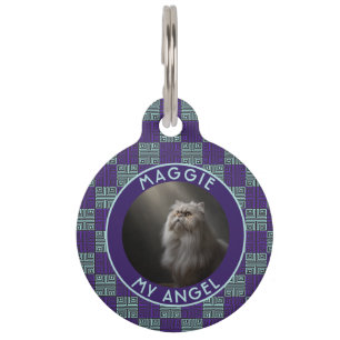 Unique Dog Gift Ethnic Pattern Pet Tag
