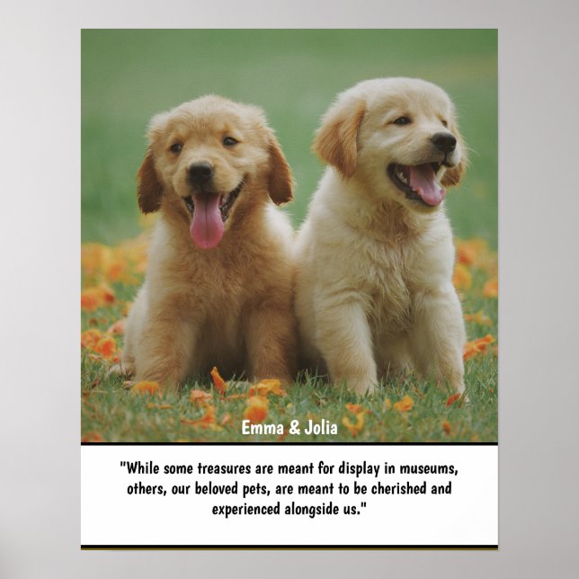 Unique Dog Lover Gift, Prints for Pet Remembrance (Front)