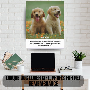 Unique Dog Lover Gift, Prints for Pet Remembrance