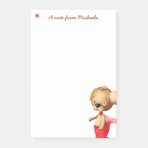 Unique dog with mermaid tail personalised post-it notes