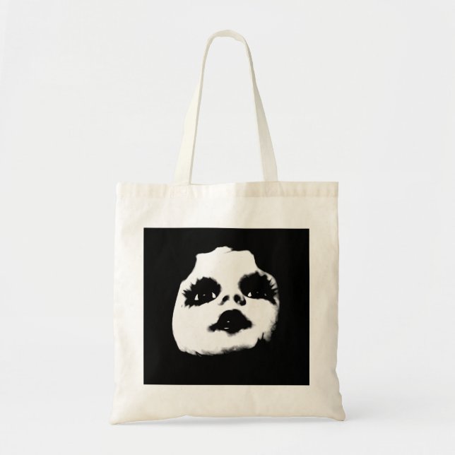 Unique Doll Face Tote Bag (Front)