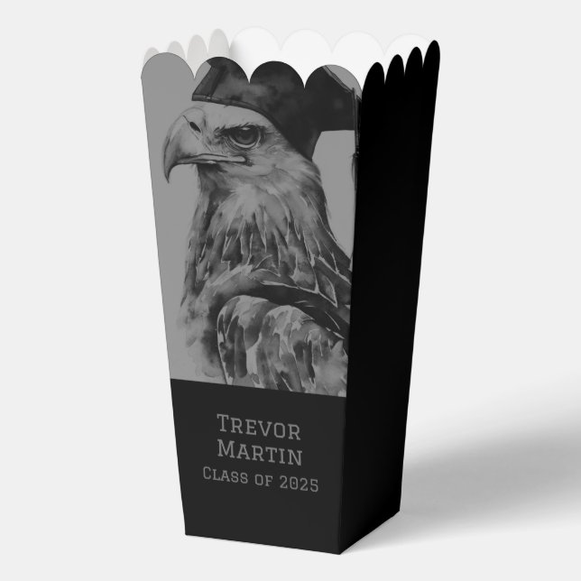 Unique Eagle Graduation Popcorn Party Favour Box (Front)