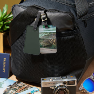 Unique Earth-Tone Luggage Tag