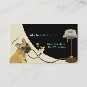 Unique Electrician Custom Business Card