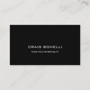 Unique Elegant Black Background Business Card