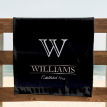 Unique Elegant Classic Monogram Family Name