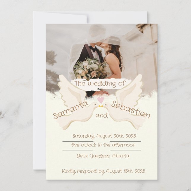 Unique elegant design invitation (Front)