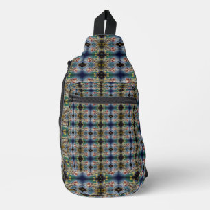 Unique Elegant Geometric Shapes Multicolor Sling Bag