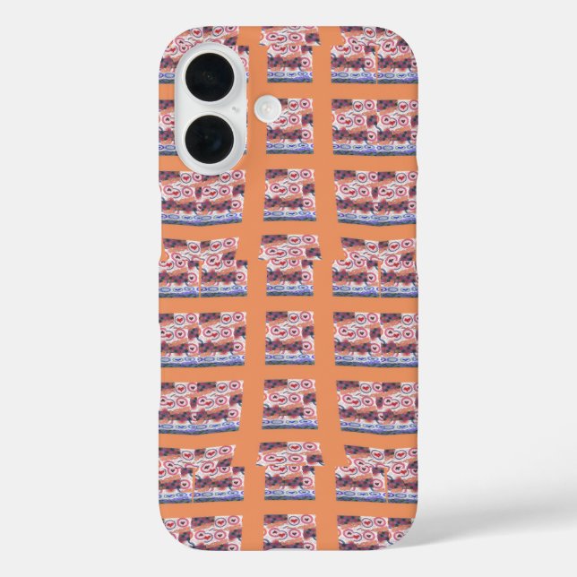 Unique Elegant Heart-Patterned Artwork for All Age Case-Mate iPhone Case (Back)