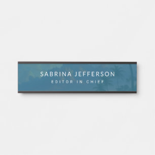 Unique Elegant Plain Simple Minimalist Door Sign