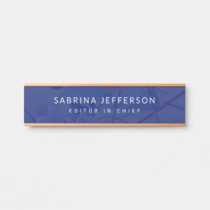 Unique Elegant Plain Simple Minimalist Door Sign