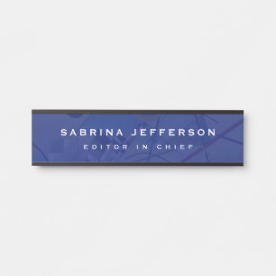 Unique Elegant Plain Simple Minimalist Door Sign