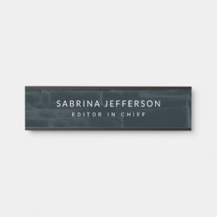 Unique Elegant Plain Simple Minimalist Door Sign