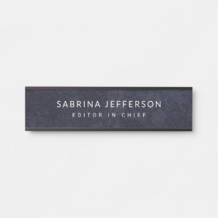 Unique Elegant Plain Simple Minimalist Door Sign