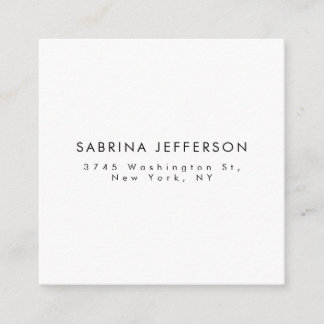 Unique Elegant Plain Simple Minimalist Enclosure Card