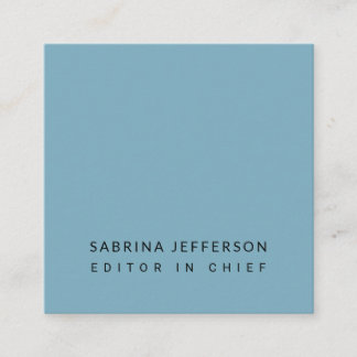Unique Elegant Plain Simple Minimalist Light Blue Enclosure Card
