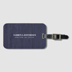 Unique Elegant Plain Simple Minimalist Luggage Tag
