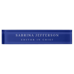 Unique Elegant Plain Simple Minimalist Nameplate