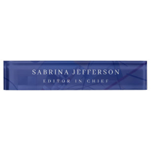 Unique Elegant Plain Simple Minimalist Nameplate