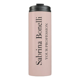 Unique Elegant Plain Simple Rose Gold Colour Thermal Tumbler