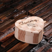 Unique Engraved Heart Shaped Large Jewelry Box