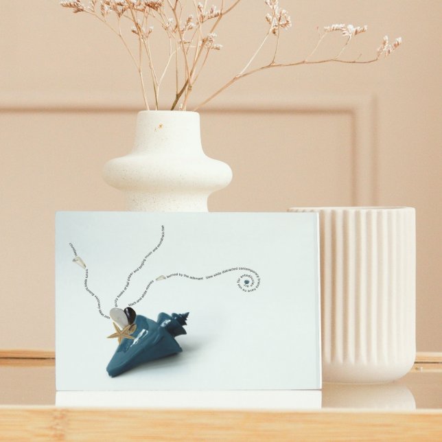 Unique ephemeral poem contemporary fine art modern photo block (Creator Uploaded)