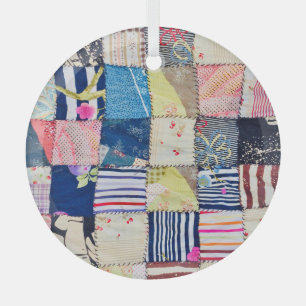 Unique Fabric: Bangkok Handmade Blankets Glass Tree Decoration