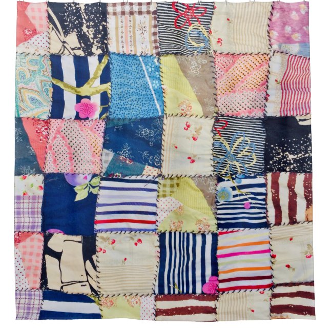 Unique Fabric: Bangkok Handmade Blankets Shower Curtain (Front)