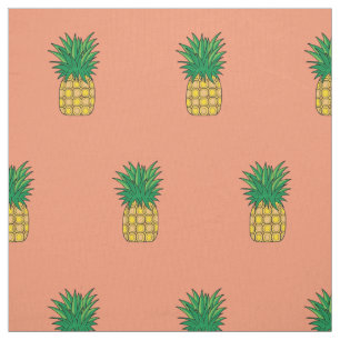 Unique fabric pink pineapple