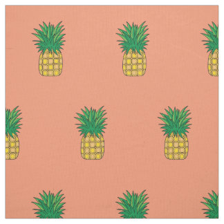 Unique fabric pink pineapple