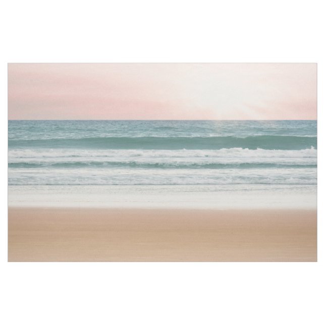 Unique fabric sunset blue rose beach (Yard)