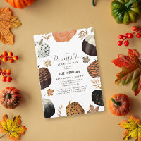 Unique Fall Painted Little Pumpkin Baby Shower