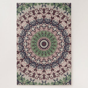 Unique Feminine Medallion Pattern Jigsaw Puzzle