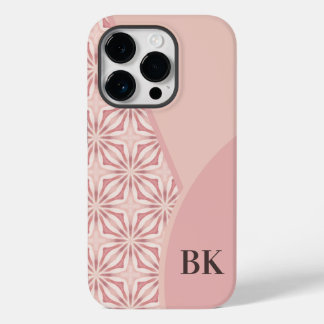 Unique Feminine Pretty Pink Geometric Pattern Case-Mate iPhone 14 Pro Case