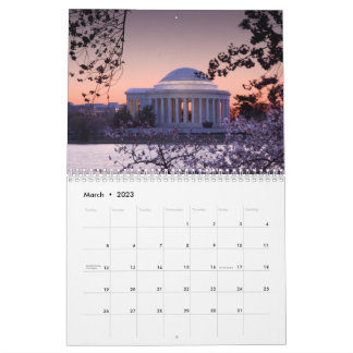 Unique Fine Art Washington DC 2023 Calendar
