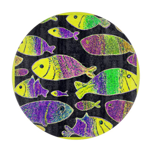 Unique Fish Patterns Art. Buy Now Cutting Board (Front)