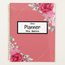 Unique floral Back to School Planner